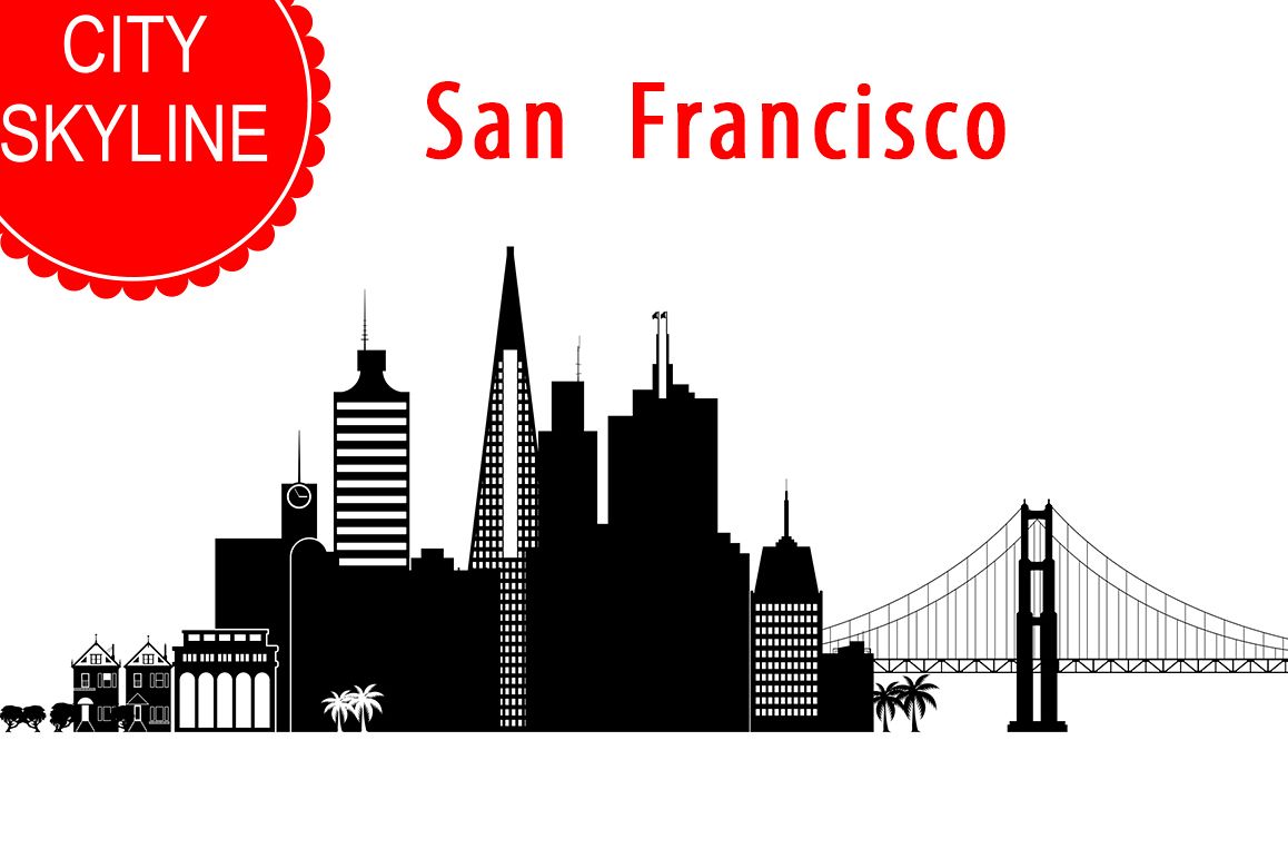 1158x772 San Francisco Vector, California Skyline Usa City, Png