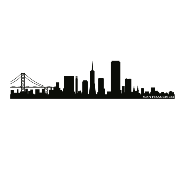 600x600 Huge Collection Of 'san Francisco Skyline Silhouette Png