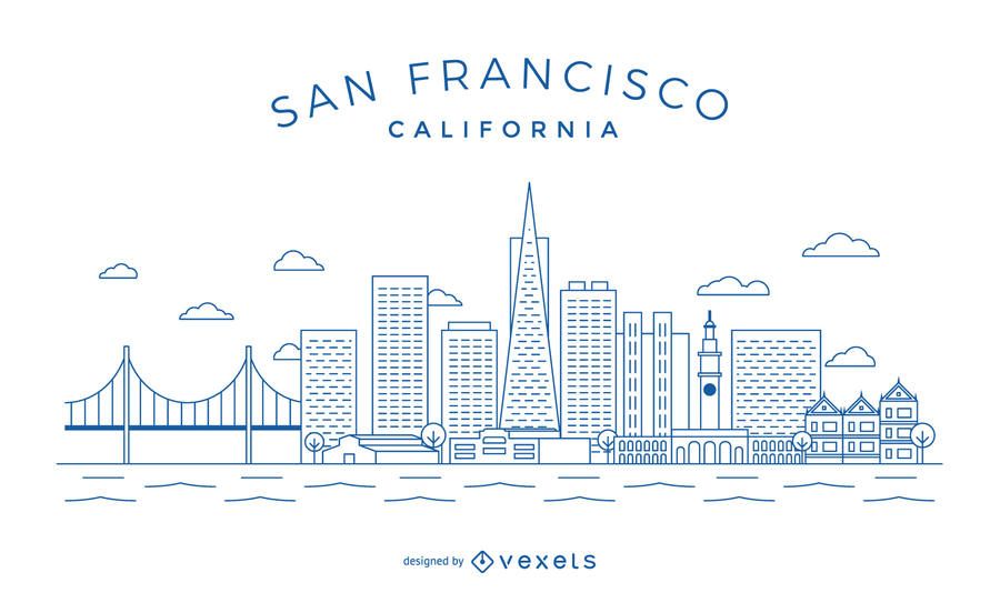 San Francisco Minimalist Skyline Skylines In Skyline Logo 900x552 San Francisco Minimalist Skyline Skylines In Skyline Logo