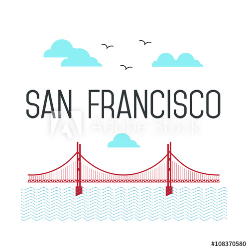 San Francisco Vector at Vectorified.com | Collection of San Francisco ...