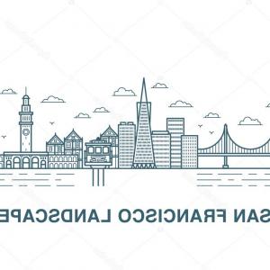 300x300 Stock Illustration San Francisco Landscape Vector Illustration