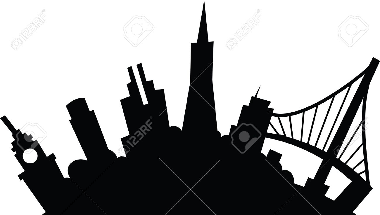 1300x737 Huge Collection Of 'san Francisco Skyline Silhouette Vector