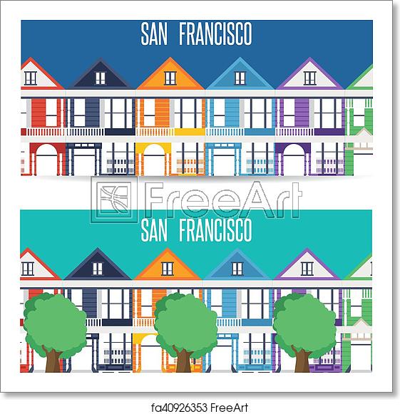 Free Art Print Of San Francisco Landmarks Horizontal Flat Design 561x581 Free Art Print Of San Francisco Landmarks Horizontal Flat Design
