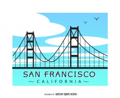 San Francisco Bridge Free Vector Graphic Art Free Download 243x200 San Francisco Bridge Free Vector Graphic Art Free Download