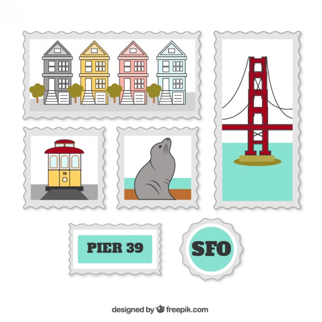 San Francisco Stamps Vector Free Download 626x626 San Francisco Stamps Vector Free Download