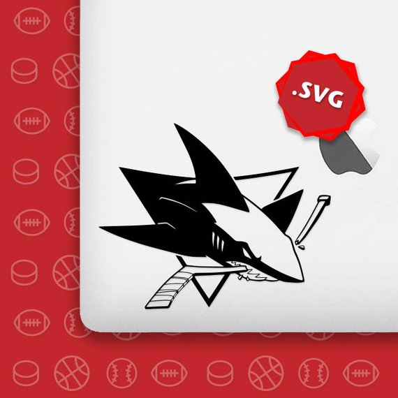 570x570 San Jose Sharks Logo Cutting Files, Sharks Nhl Dxf Vector