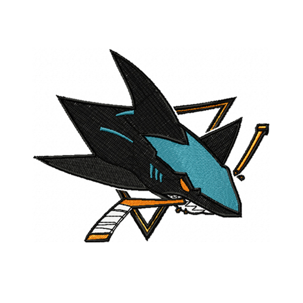 600x600 San Jose Sharks Embroidery Design
