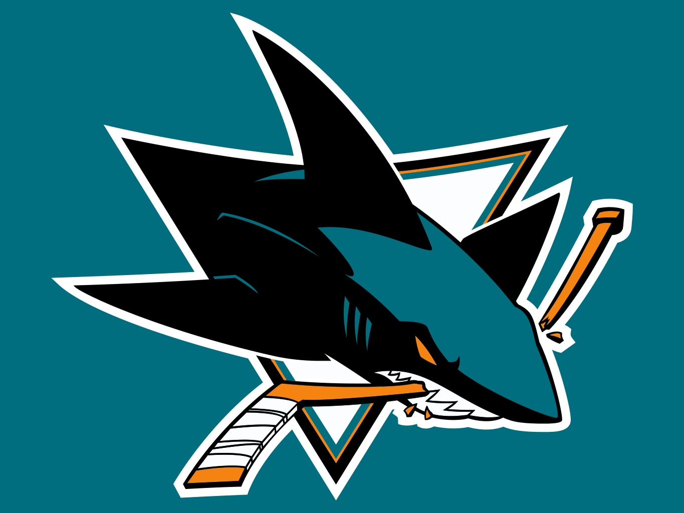 1365x1024 San Jose Sharks Fin Logos