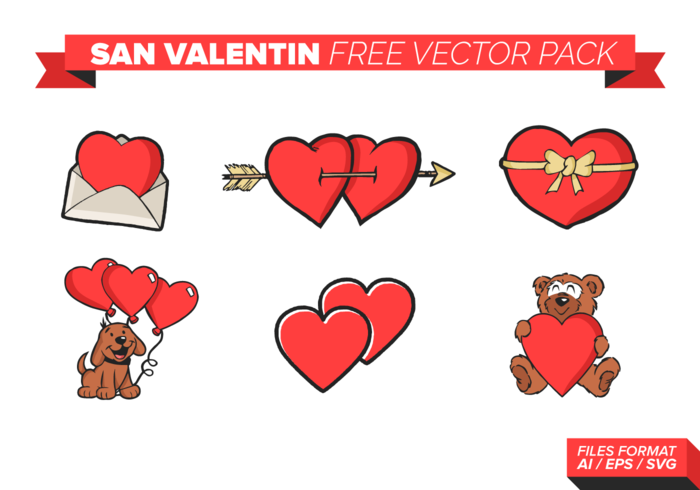 700x490 San Valentin Free Vector Pack