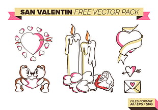 310x217 San Valentin Free Vector Pack Free Graphics