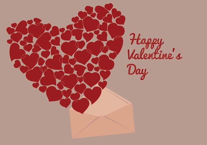 700x490 San Valentin Vector Balloon Background Free