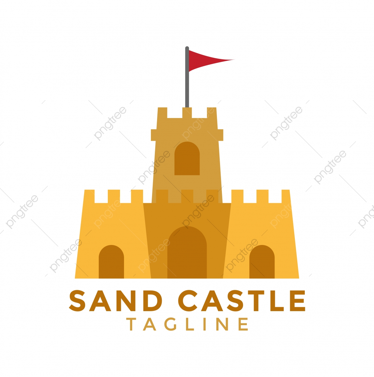 Sand Castle Graphic Design Element Vector Illustration, Logo 1200x1208 Sand Castle Graphic Design Element Vector Illustration, Logo