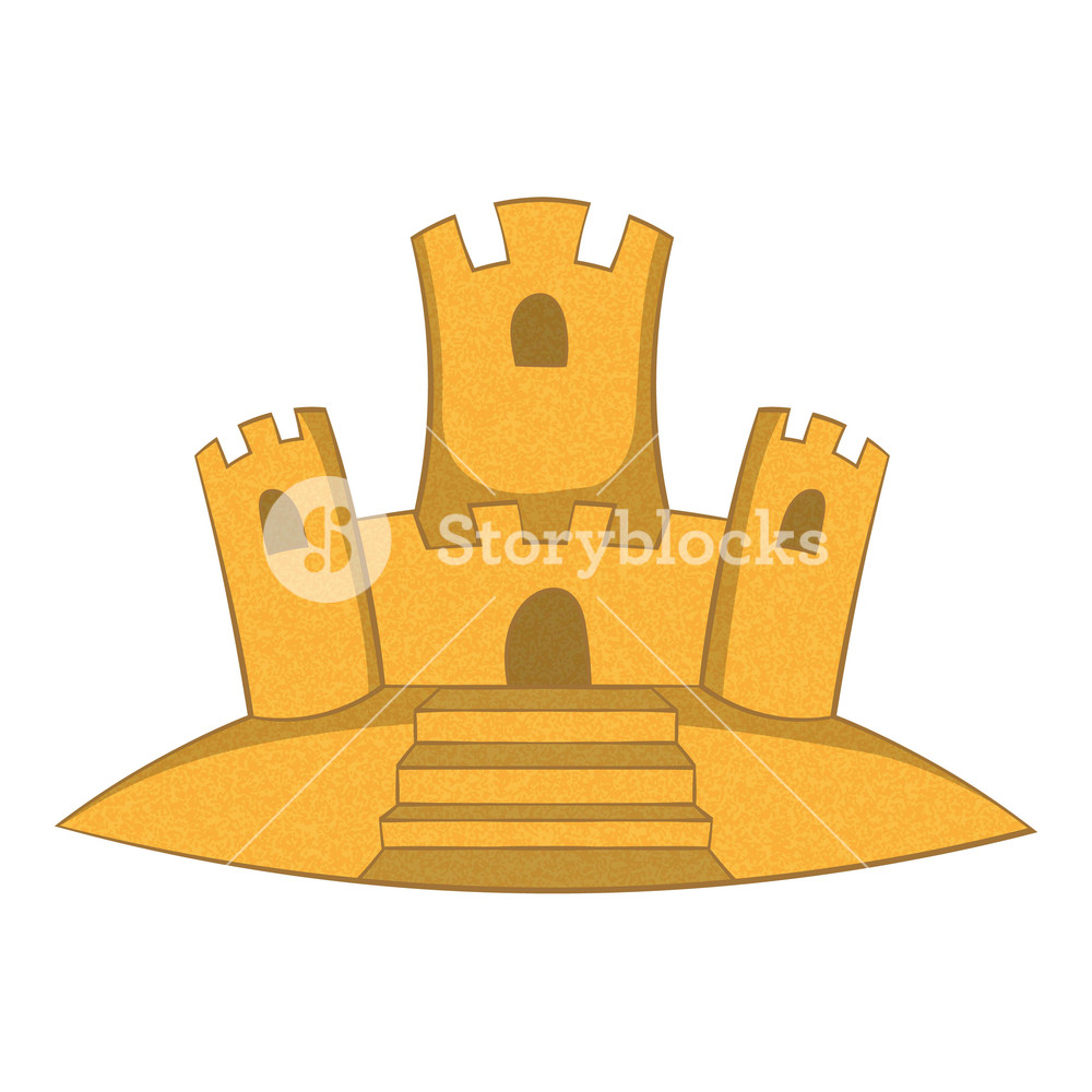 Sand Castle Icon Cartoon Illustration Of Sand Castle Vector Icon 1000x1000 Sand Castle Icon Cartoon Illustration Of Sand Castle Vector Icon