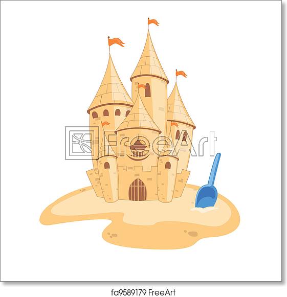 Free Art Print Of Vector Sandcastle Vector Illustration 561x581 Free Art Print Of Vector Sandcastle Vector Illustration