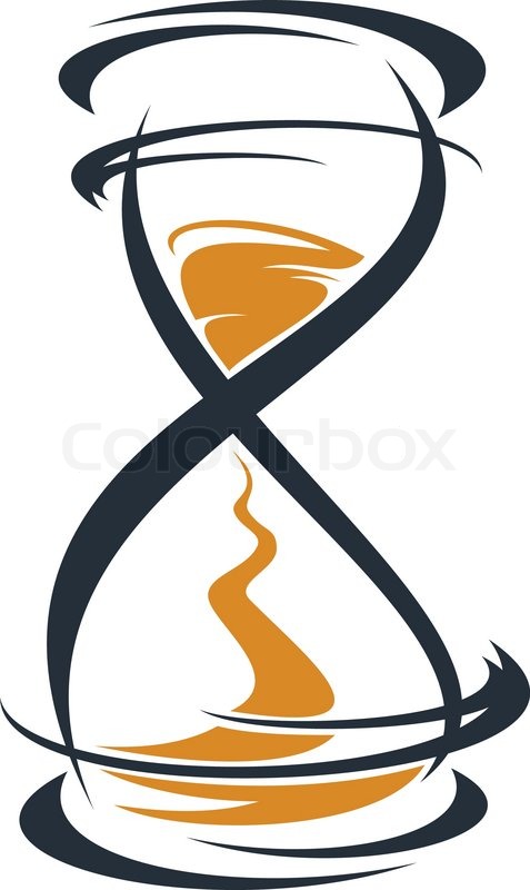 477x800 Doodle Sketch Of A Stylised Hourglass Stock Vector Colourbox