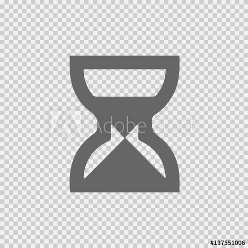 500x500 Sand Clock Vector Icon Isolated Vector Illustration