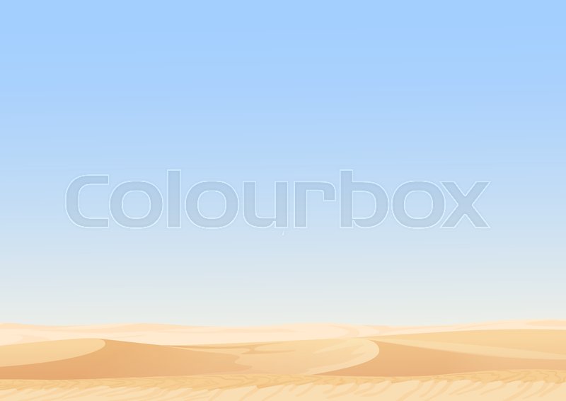 Empty Sky Desert Dunes Vector Egyptian Stock Vector Colourbox 800x566 Empty Sky Desert Dunes Vector Egyptian Stock Vector Colourbox