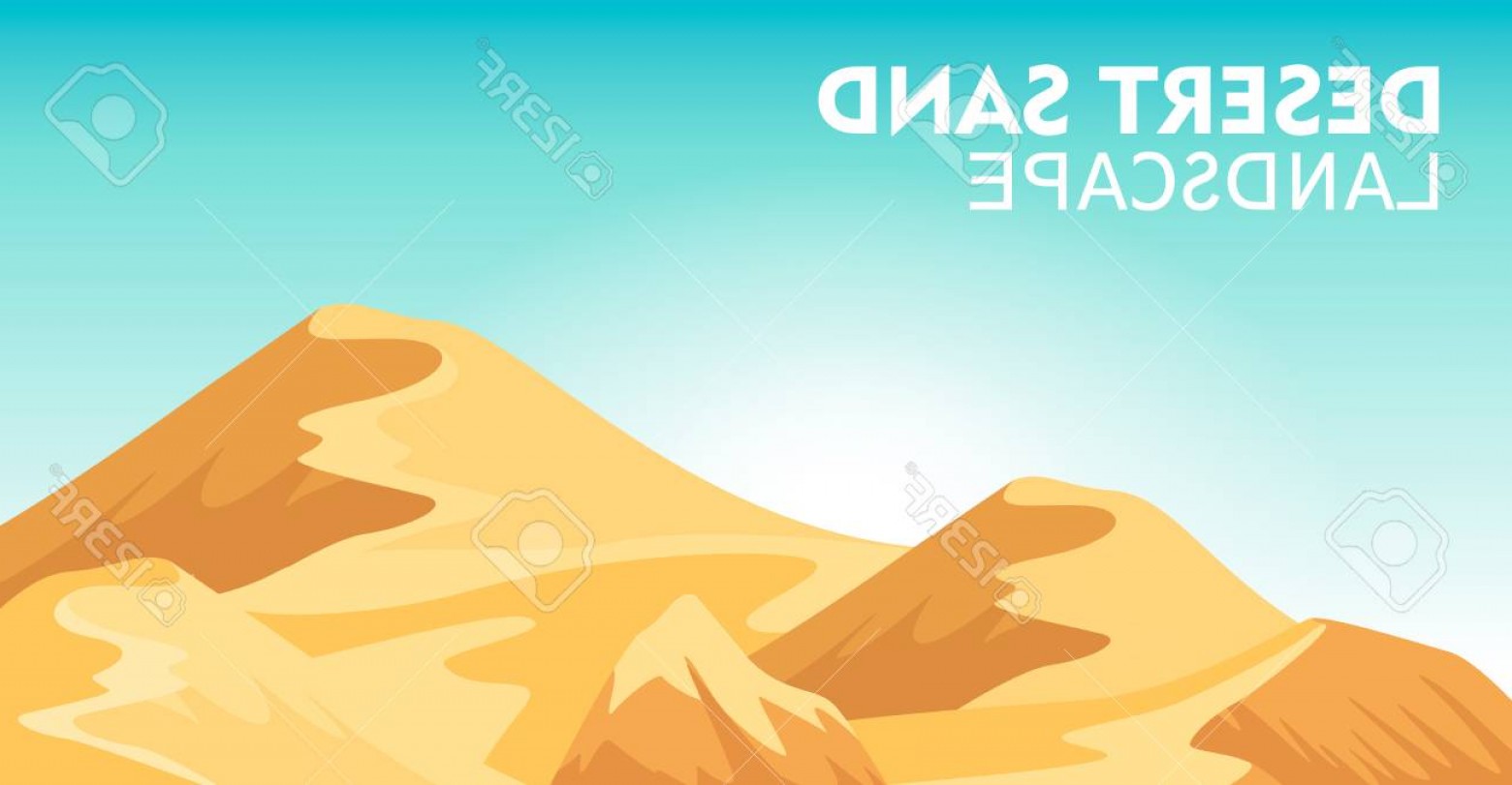 Photostock Vector Desert Sand Landscape Background Vector 1560x811 Photostock Vector Desert Sand Landscape Background Vector