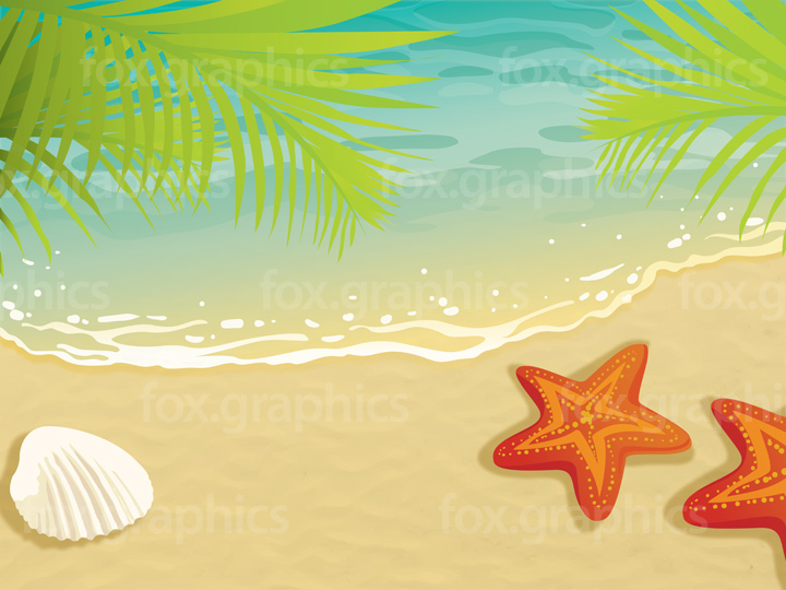 Sand Beach Vector Illustration 720x540 Sand Beach Vector Illustration