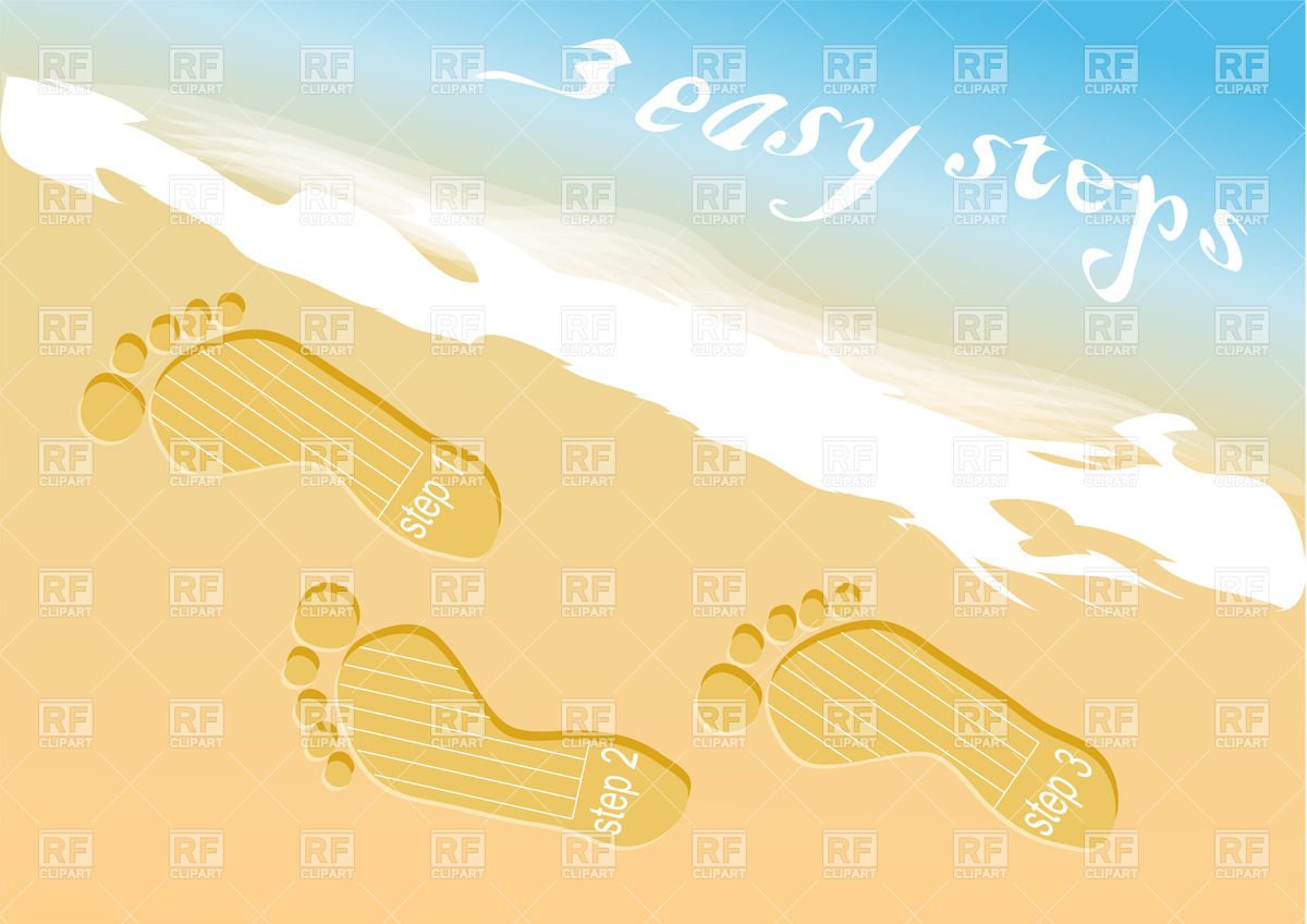 Step Prints On The Beach Sand Vector Image Of Backgrounds 1200x848 Step Prints On The Beach Sand Vector Image Of Backgrounds