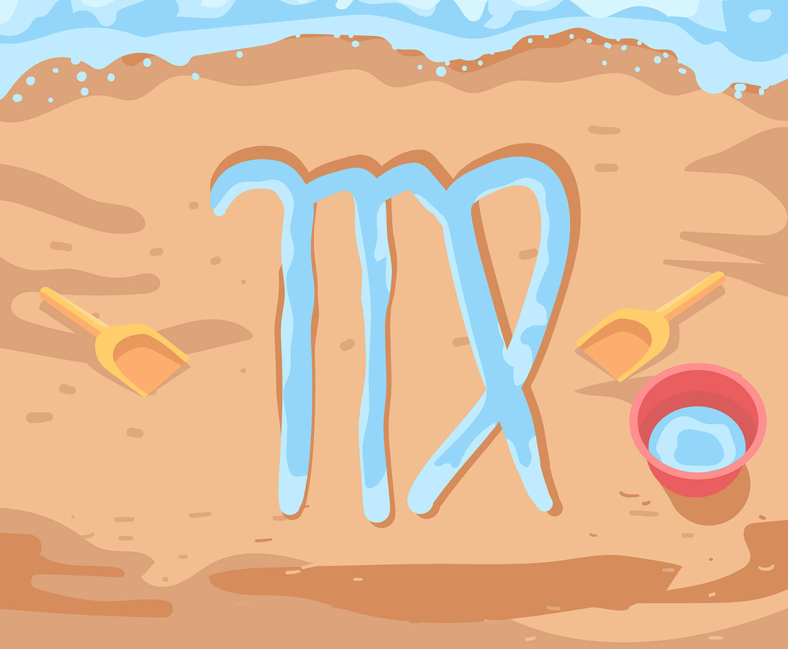 Virgo On Sand Vector Vector Art Graphics 1136x936 Virgo On Sand Vector Vector Art Graphics