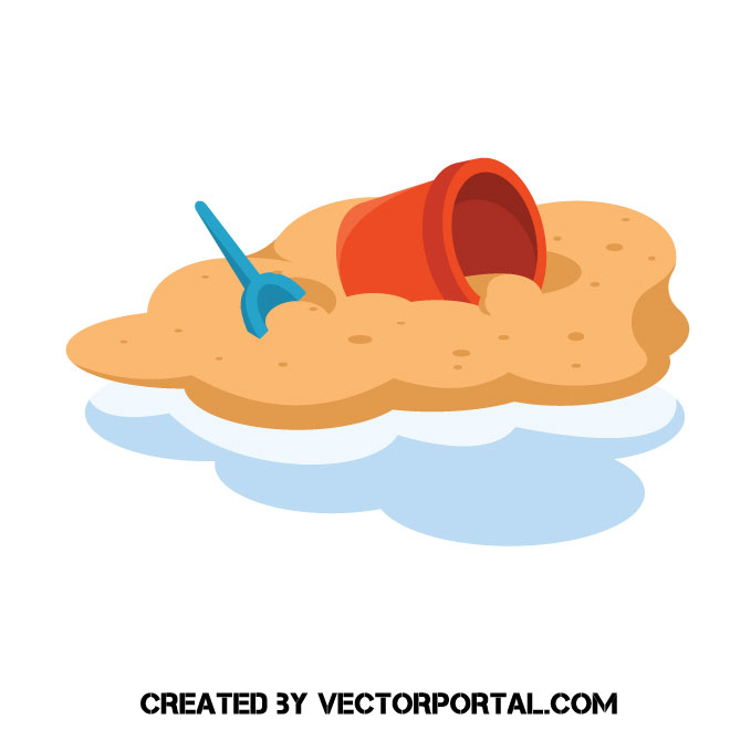 Bucket In A Sand Vector Clip Art 660x660 Bucket In A Sand Vector Clip Art