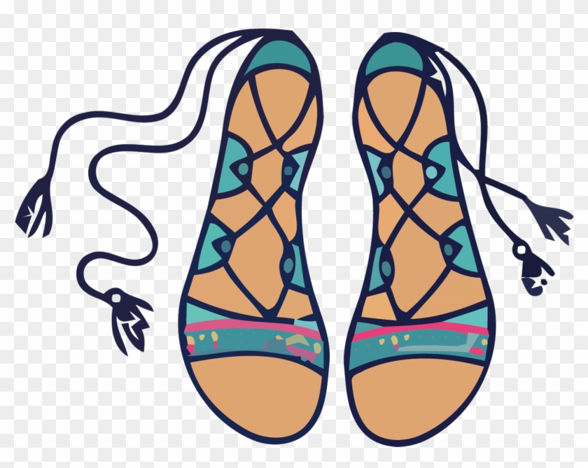 840x669 Flip Flops Stock Illustration Clip Art