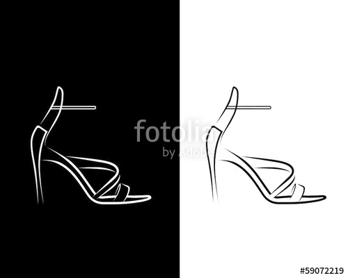 500x400 Sandal Vector Stock Image And Royalty Free Vector