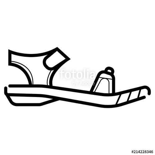 500x500 Sandal Vector Icon Stock Image And Royalty Free Vector