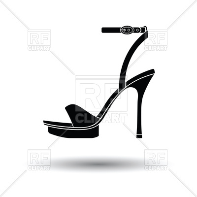 400x400 Woman High Heel Sandal Icon Vector Image Of Signs, Symbols, Maps