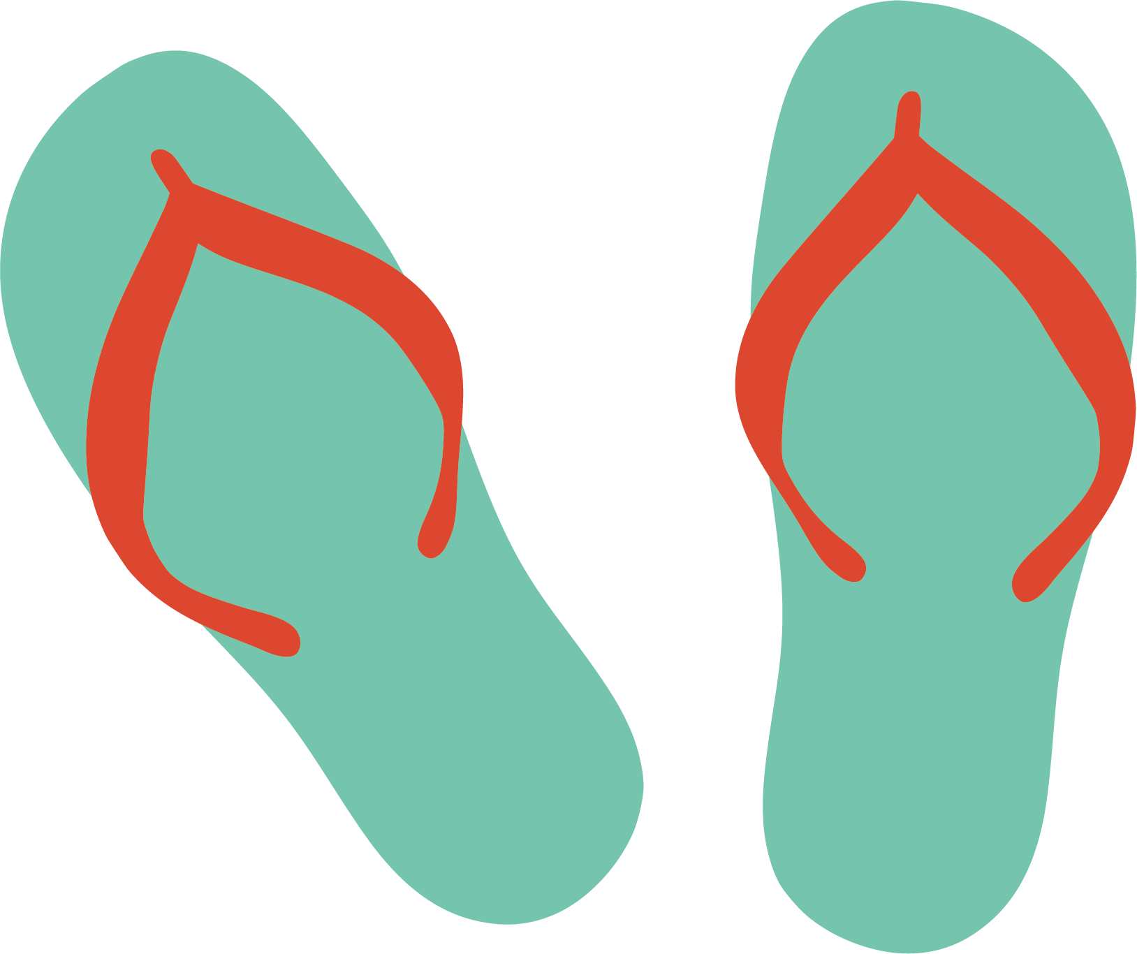 1628x1366 Download Sandal Flip Flops Slipper Vector Sandals Cartoon Clipart