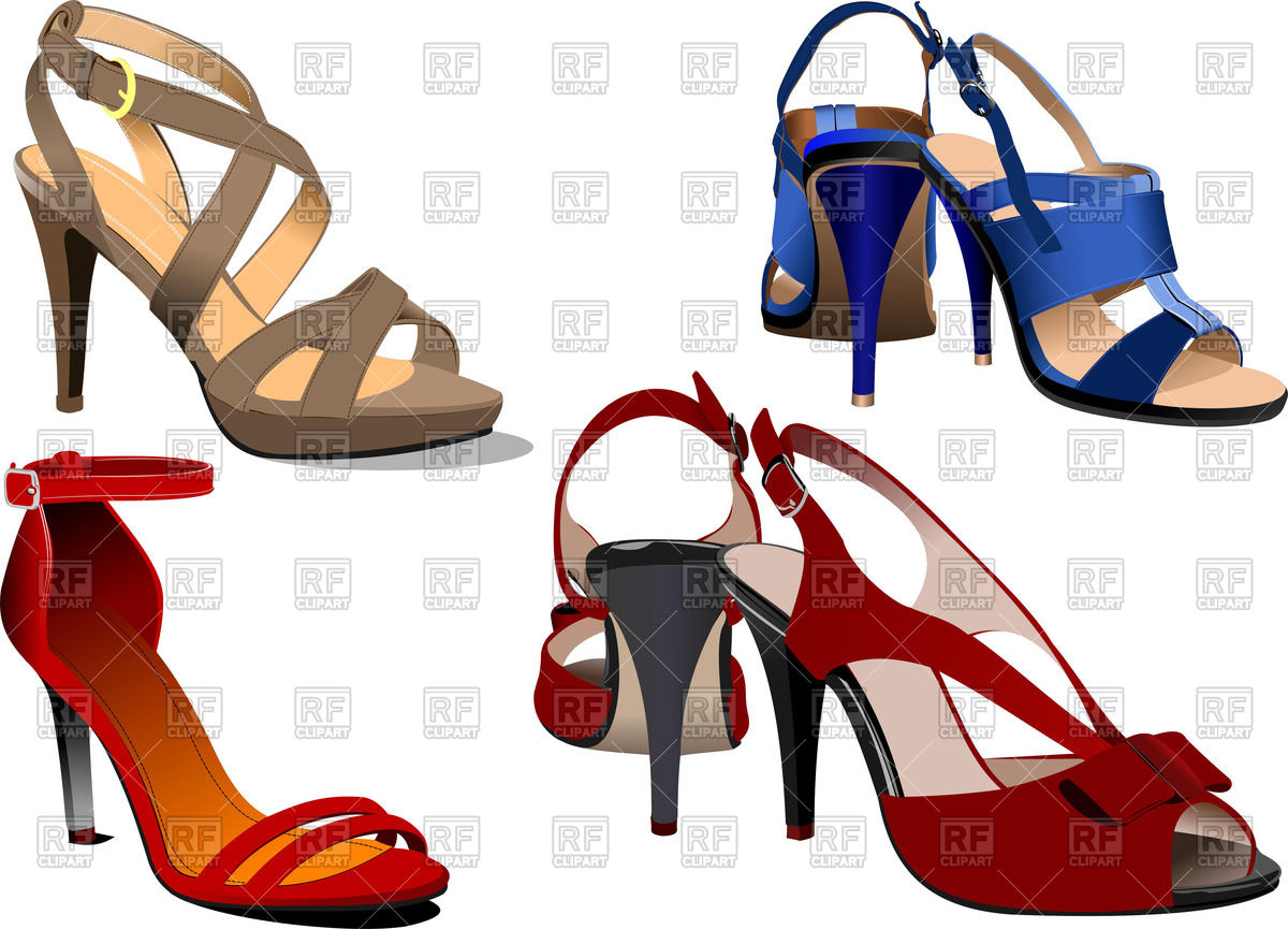 1200x865 Fashion Women High Heel Shoes And Sandals Vector Image Of Beauty