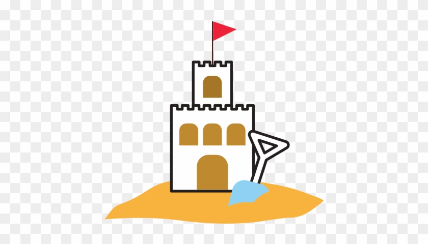 840x480 Beach Sandcastle With Shovel