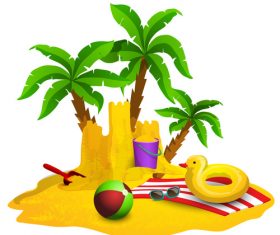 280x235 Sandcastle Vector