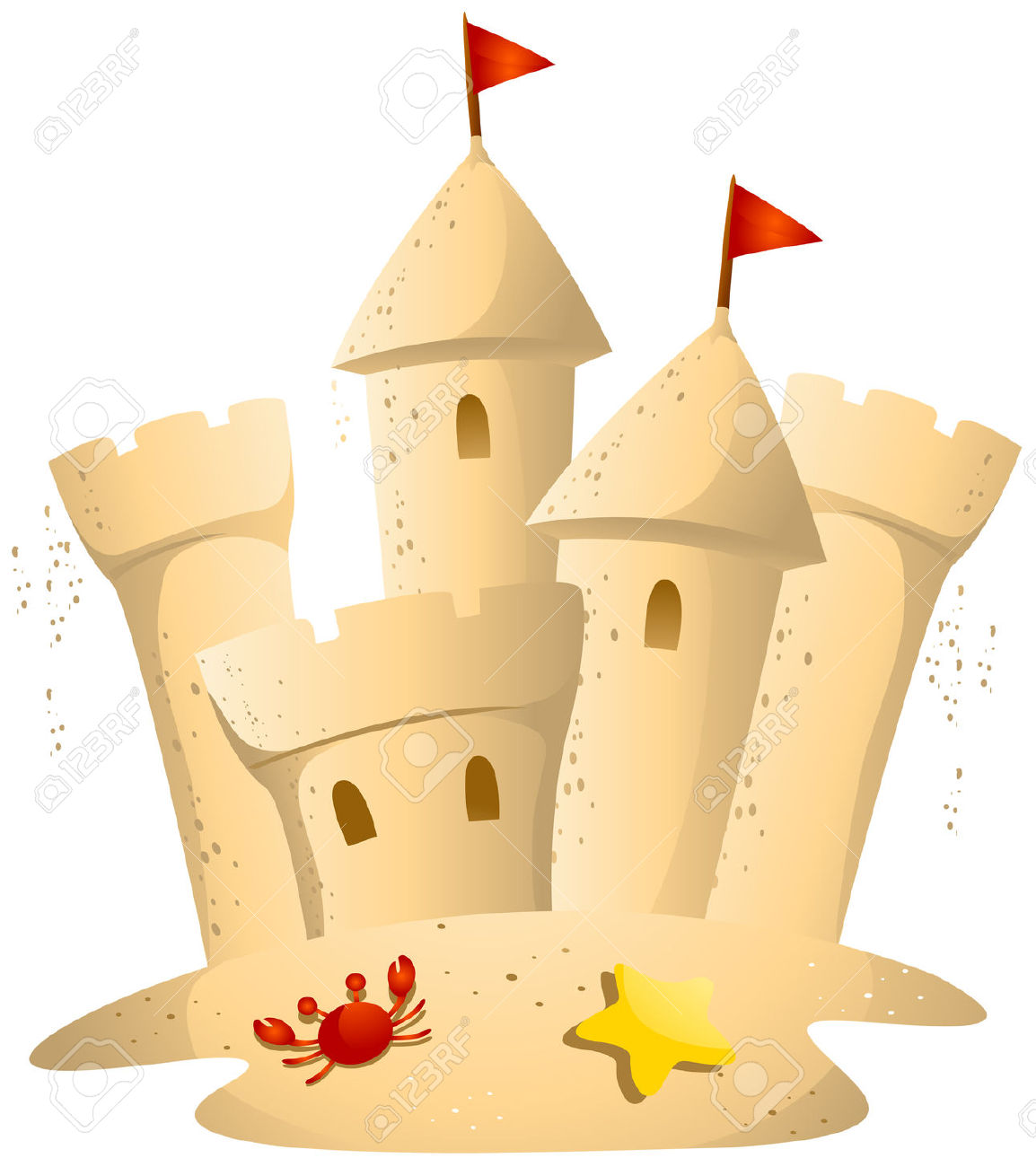 1154x1300 Depositphotos Stock Illustration Sandcastle Vector