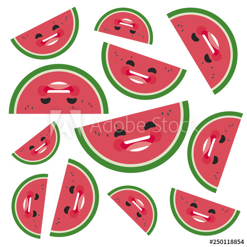 500x500 Pattern Sandia Fondo Blanco