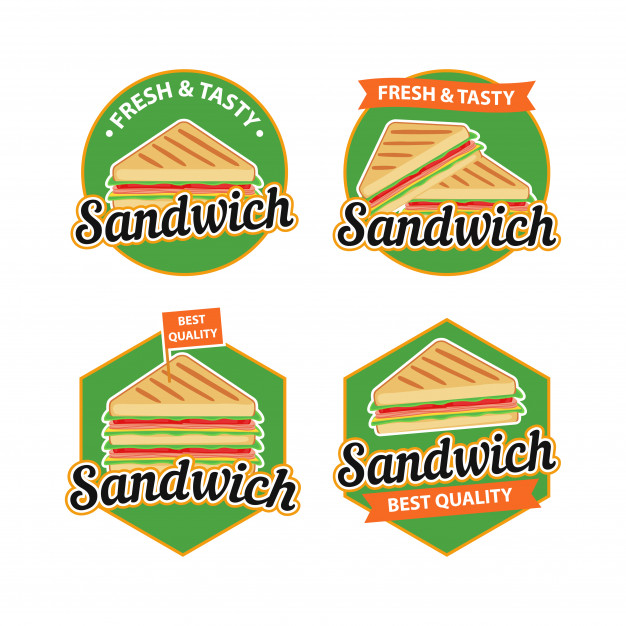 626x626 Sandwich Logo Vector With Badge Design Vector Premium Download