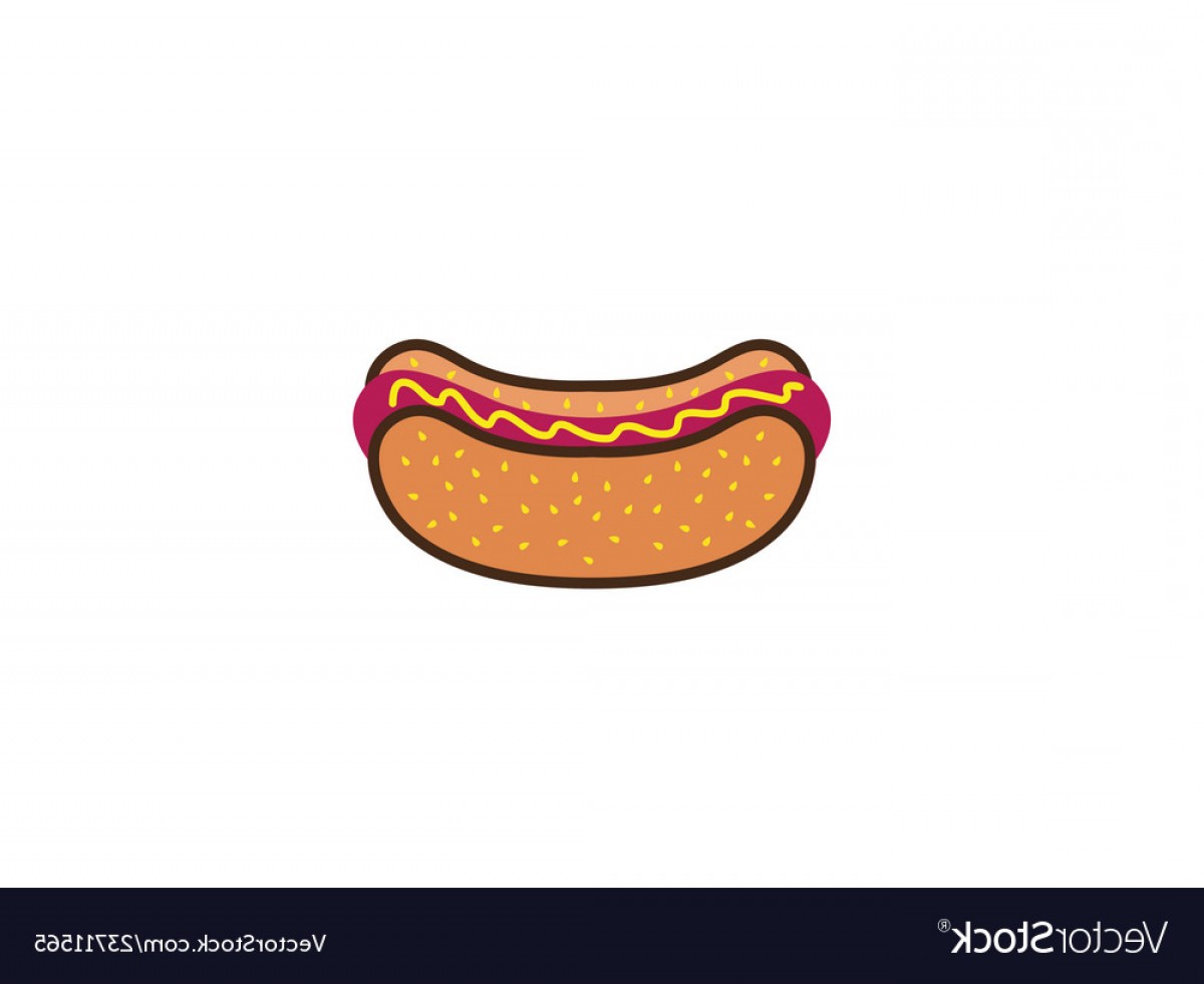 1200x981 Hot Dog Sandwich Vector Hoodamath