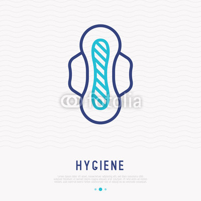 Sanitary Napkin Thin Line Icon Modern Vector Illustration 400x400 Sanitary Napkin Thin Line Icon Modern Vector Illustration