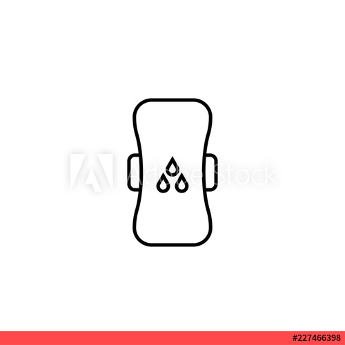 Sanitary Pad Vector Icon Modern Flat Style Isolated On White 500x500 Sanitary Pad Vector Icon Modern Flat Style Isolated On White