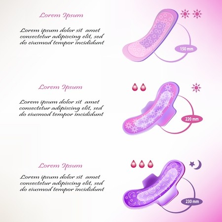 450x450 Template With Night, Day And Everyday's Pads Infographic