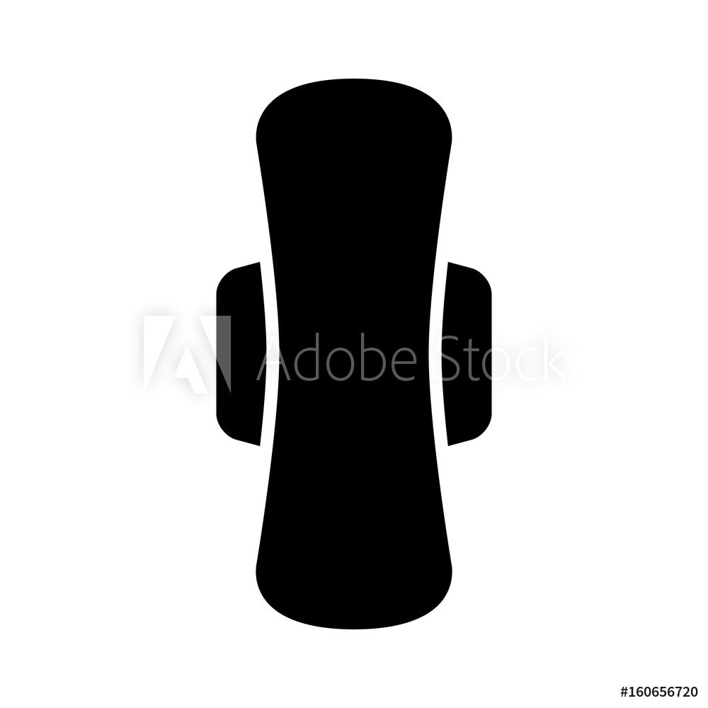 Maxi Menstrual Pad Or Sanitary Napkin With Wings Flat 1000x1000 Maxi Menstrual Pad Or Sanitary Napkin With Wings Flat