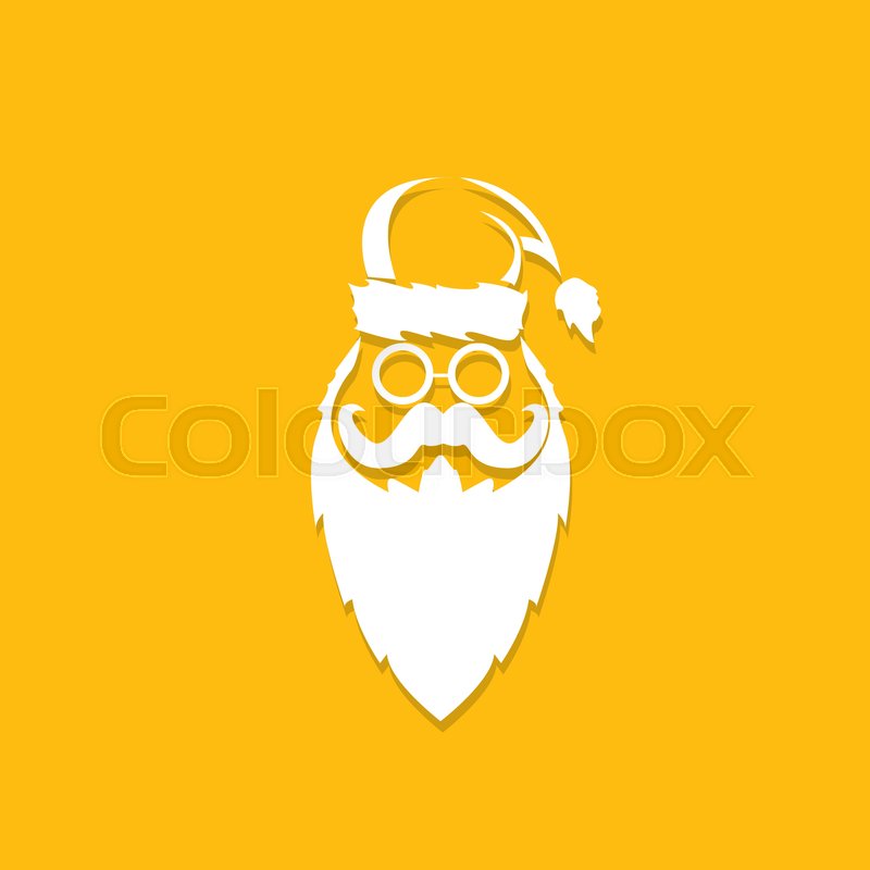 800x800 Santa Claus With Beard Vector Stock Vector Colourbox