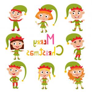 300x300 Elves In Santa Beard Large White Beard Vector Clipart Soidergi