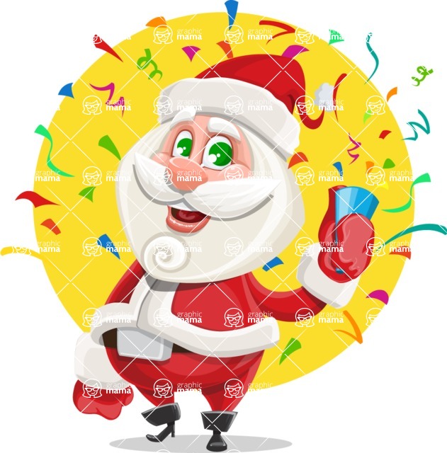 631x640 Small Santa Vector Cartoon Character Aka Saint Nick Holy Gift