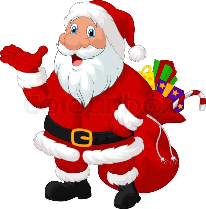 788x800 Vector Illustration Of Happy Santa Stock Vector Colourbox