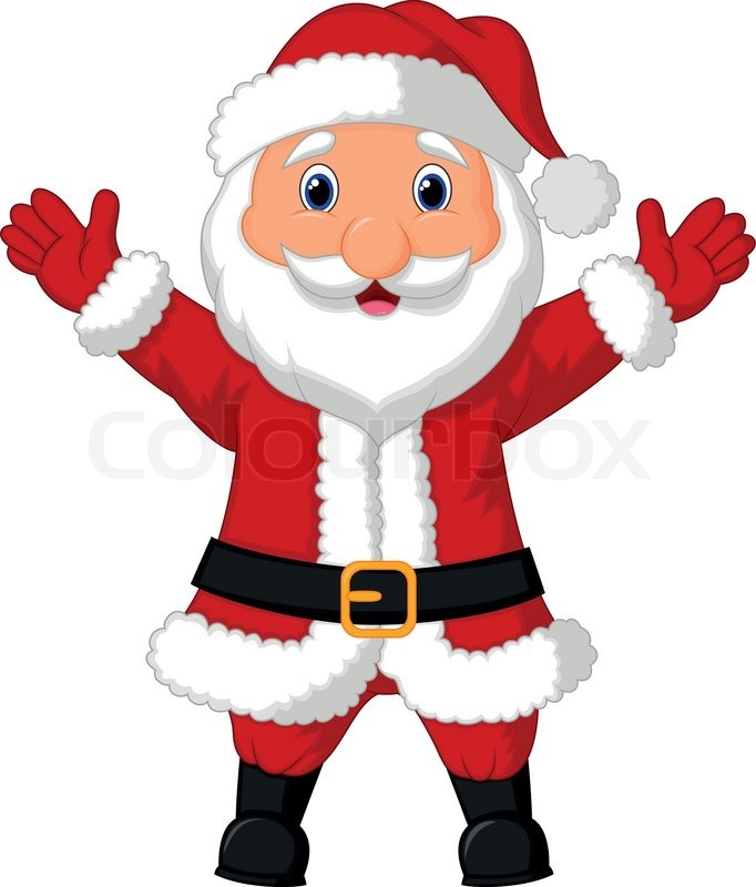 682x800 Vector Illustration Of Santa Cartoon Stock Vector Colourbox