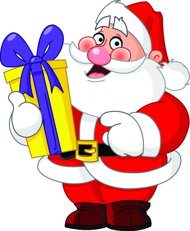 624x758 Cartoon Santa Claus