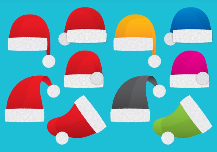 Santa Hat Free Vector Art 700x490 Santa Hat Free Vector Art