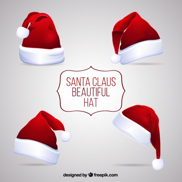 Beautiful Santa Claus Hats Vector Free Download 626x626 Beautiful Santa Claus Hats Vector Free Download
